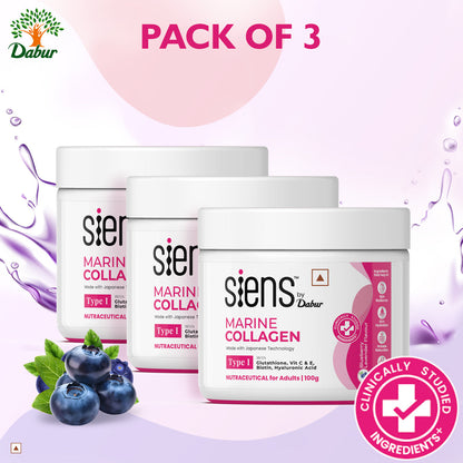 Siens by Dabur Hydrolyzed Marine Collagen Powder 100 g