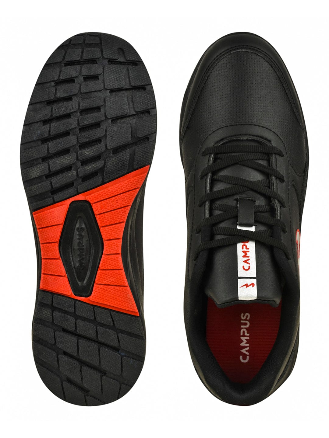Campus COMET Black Mens Running Shoes