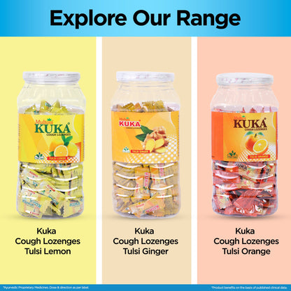 Multani Kuka Cough Lozenges Tulsi Mint Jar, a natural herbal remedy for throat comfort and fresh breath. - Image 7