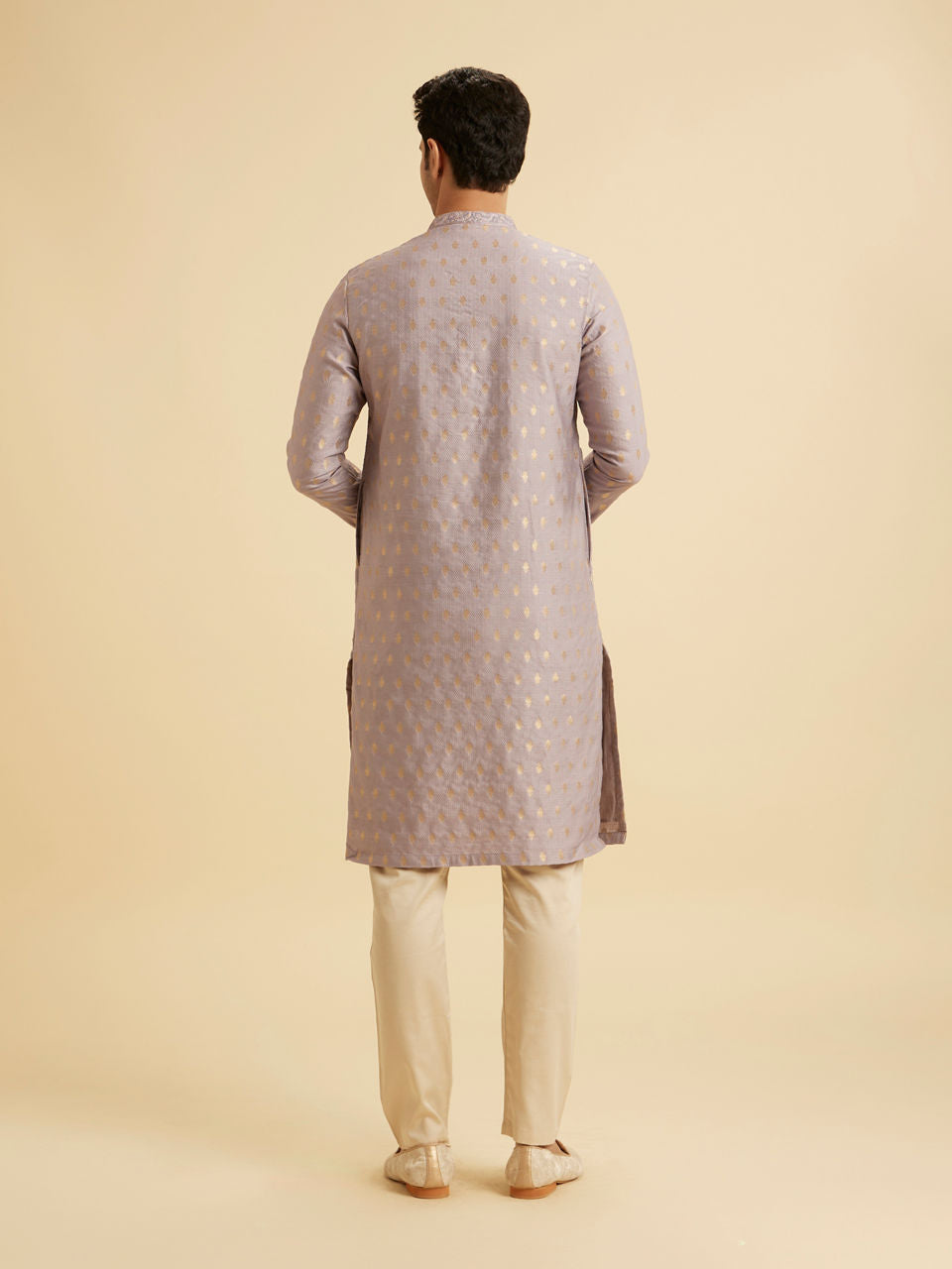 Manyavar Lilac Elegance Kurta Pajama - view 6