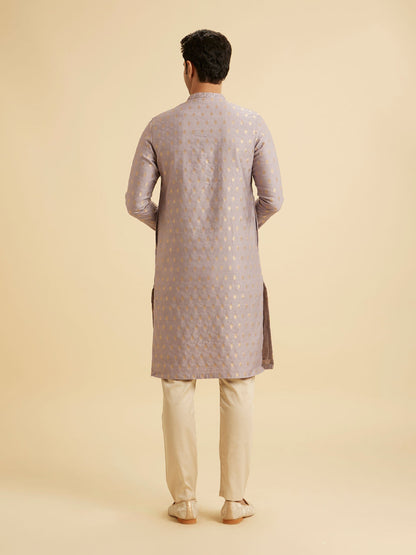 Manyavar Lilac Elegance Kurta Pajama - view 6