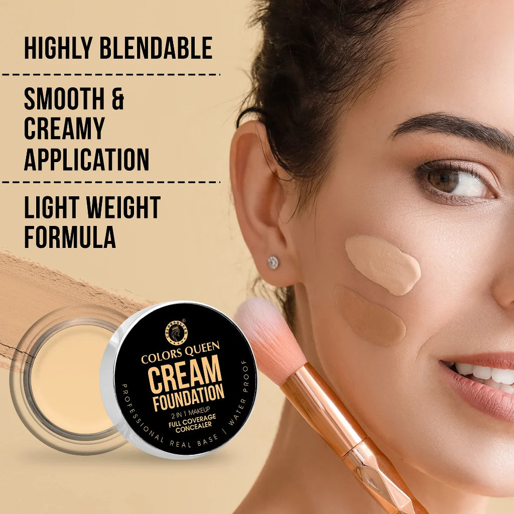 Colors Queen 2 in 1 Foundation & Concealer | 12 Gram