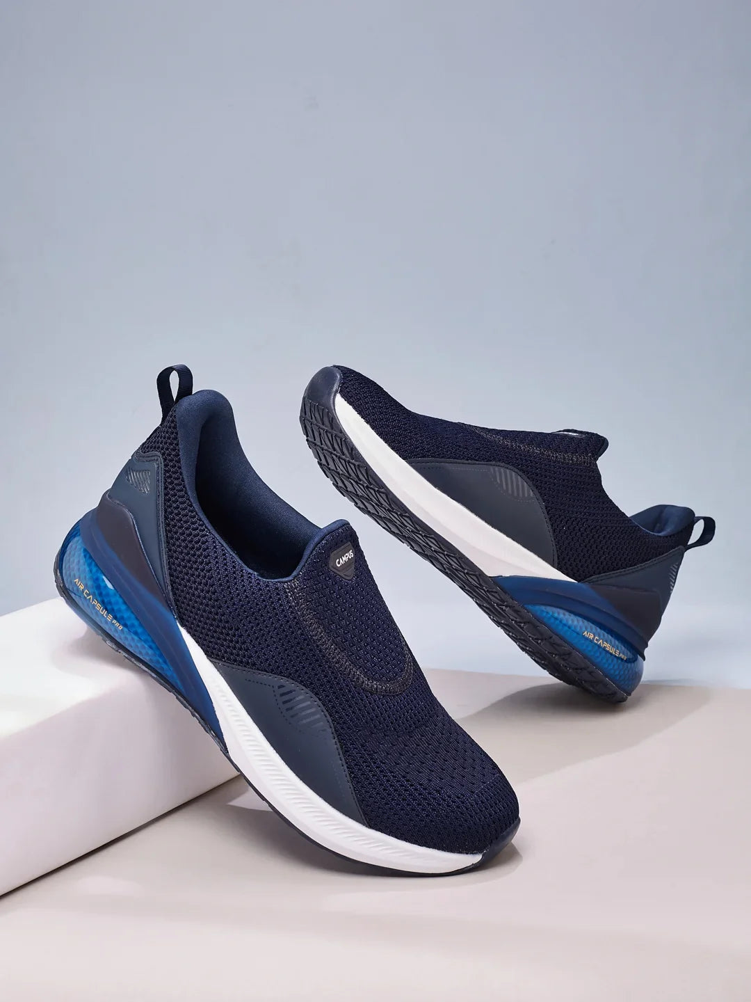 Campus CROWD Navy Mens Walking Shoes