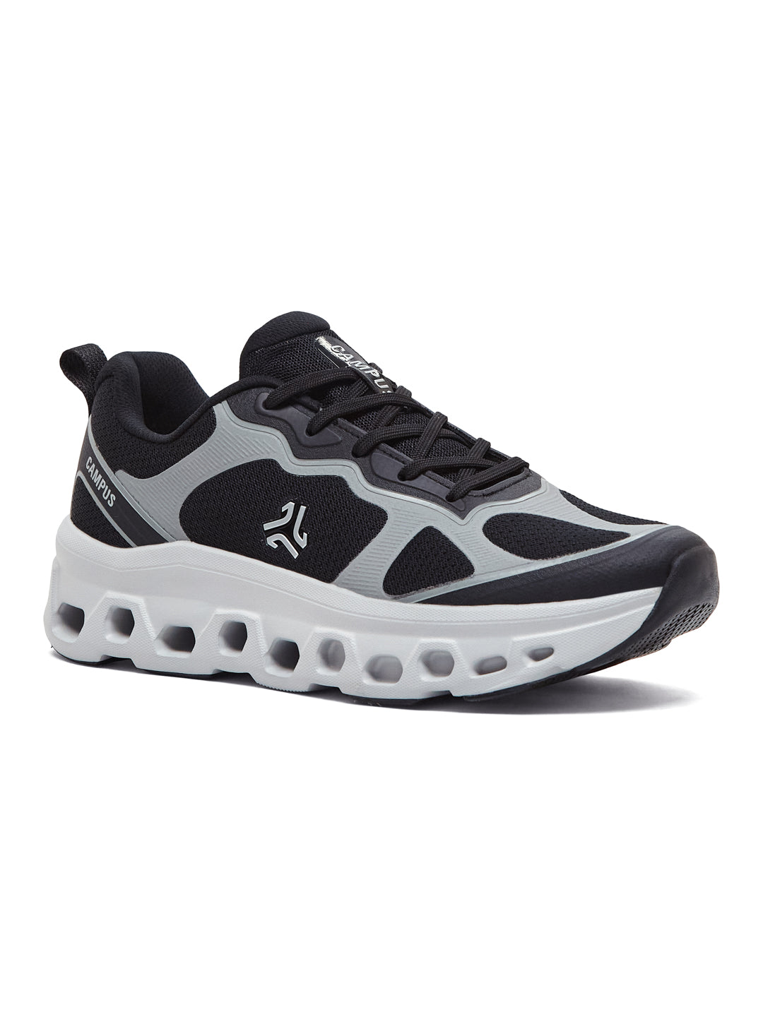 Campus CRUNK Black Mens Running Shoes