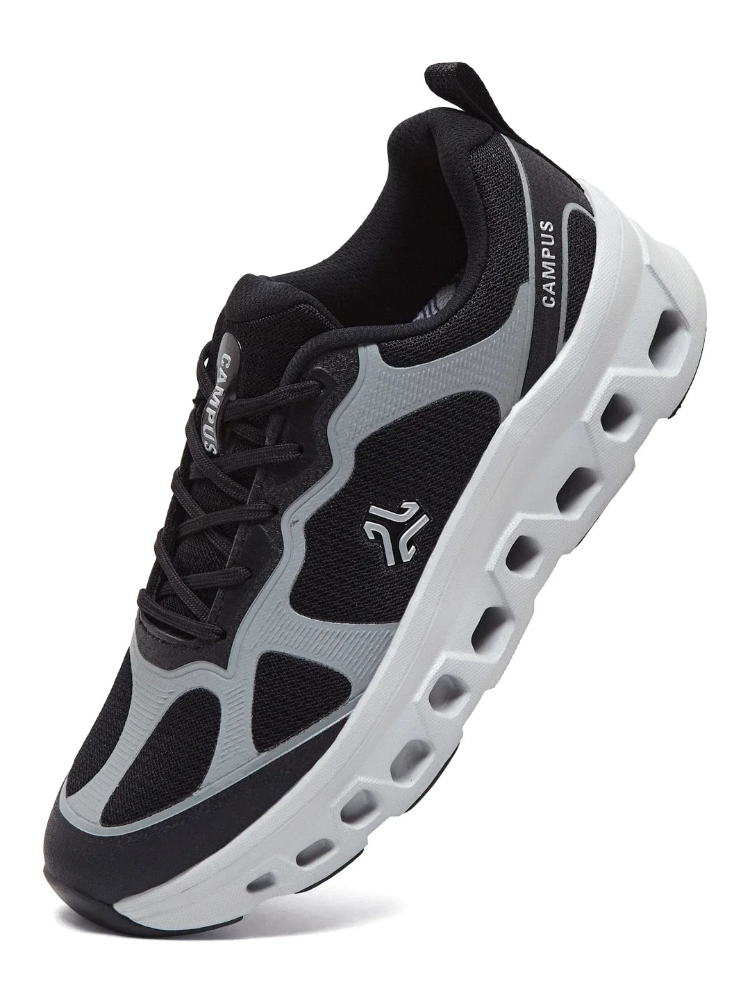 Campus CRUNK Black Mens Running Shoes