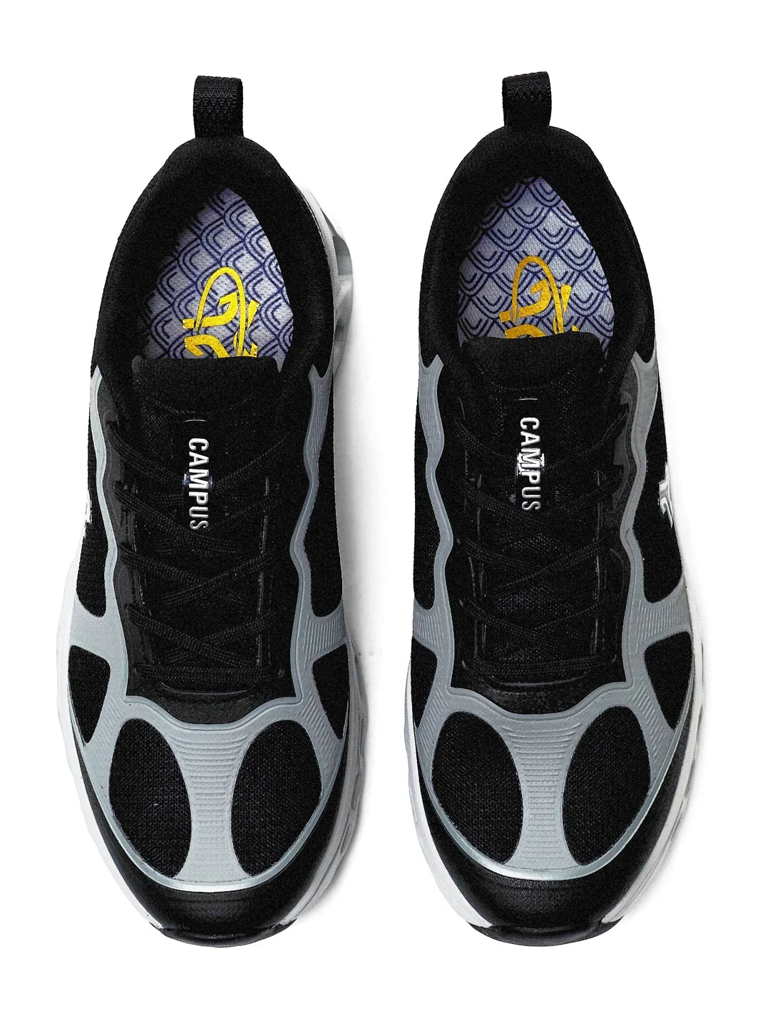 Campus CRUNK Black Mens Running Shoes