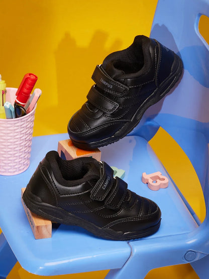 Campus CS 26101V Black Kids School Shoes