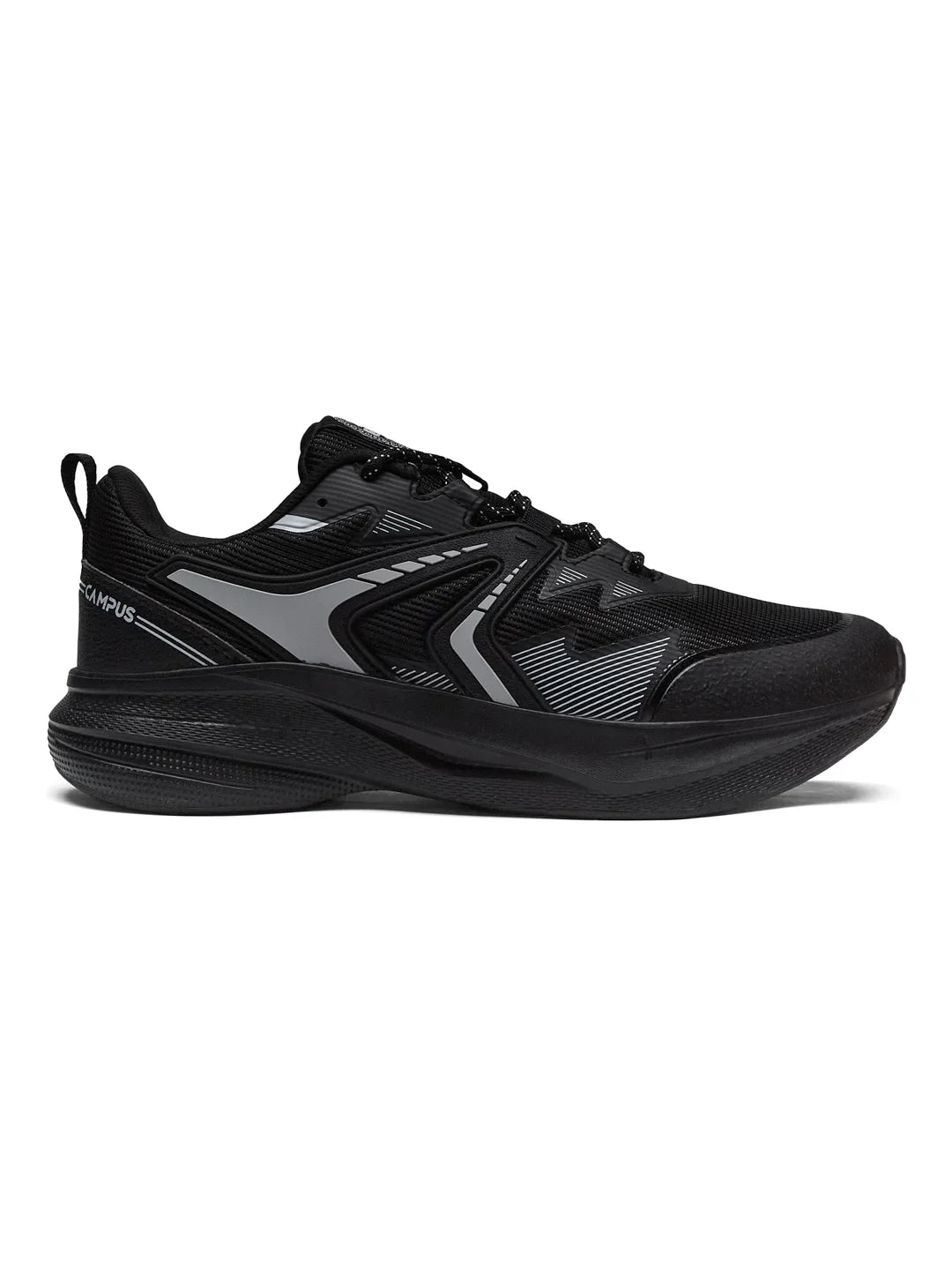 Campus CUSTOM Black Mens Running Shoes