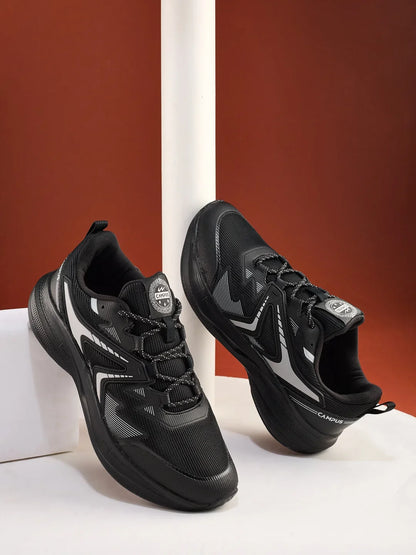 Campus CUSTOM Black Mens Running Shoes