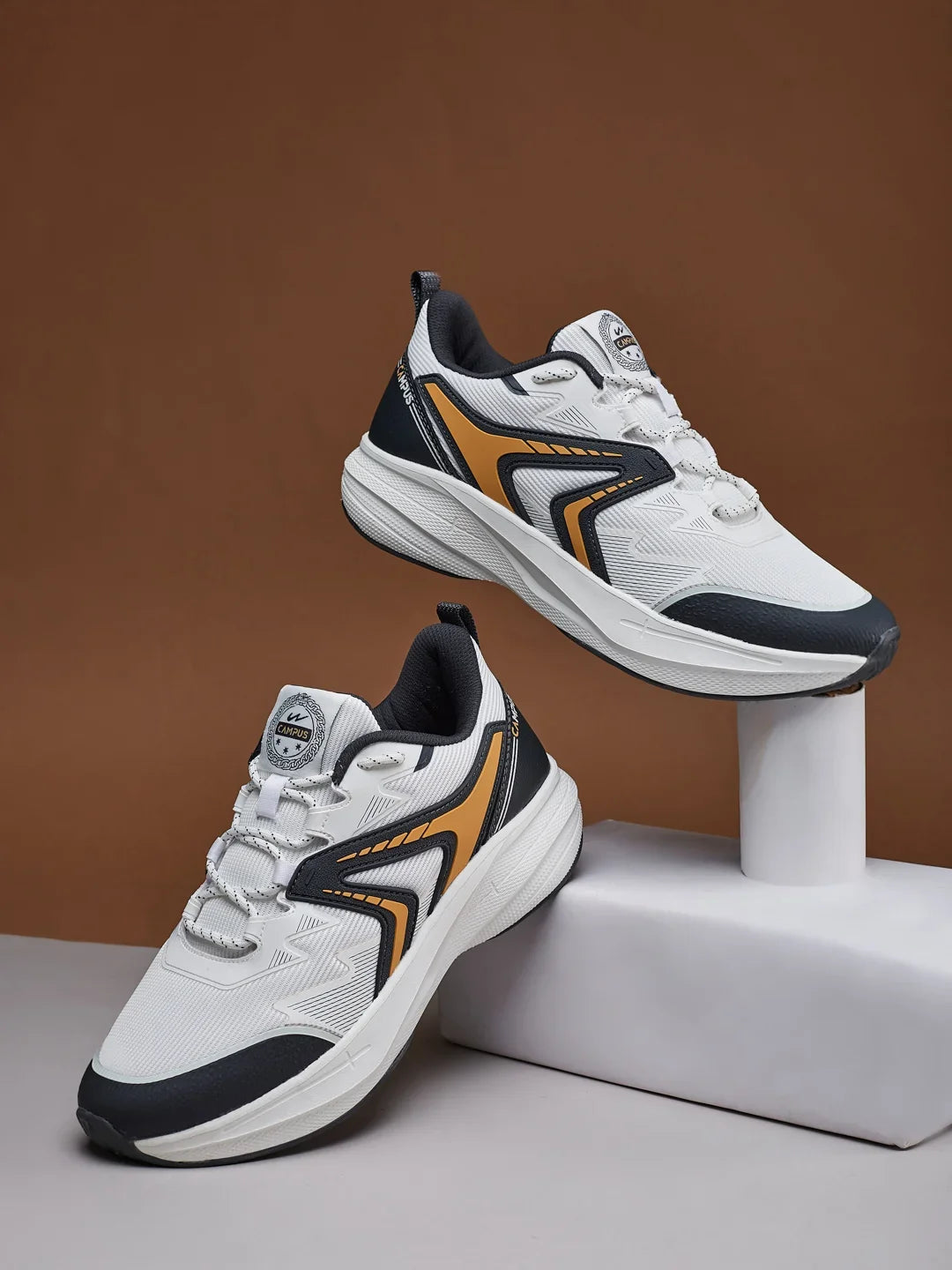Campus CUSTOM White Mens Running Shoes