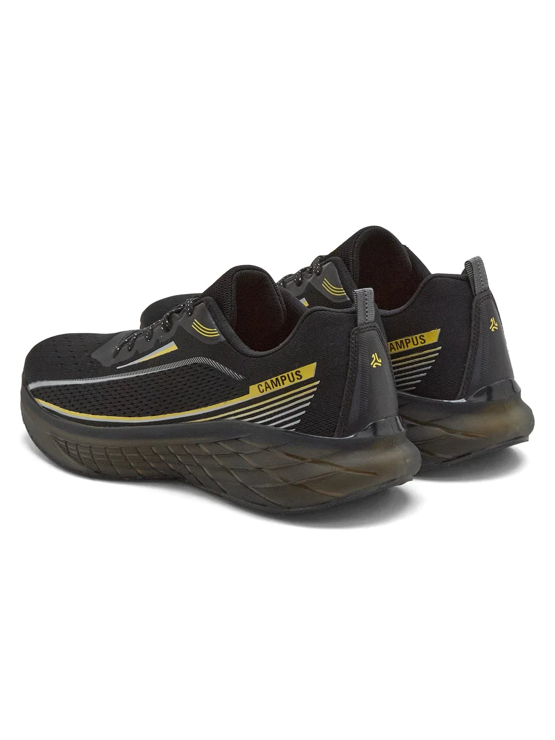 Campus CYRON Black Mens Running Shoes