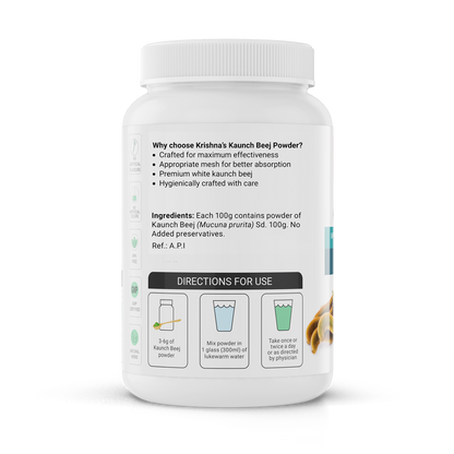 Krishna'S Herbal And Ayurveda Kaunch Beej Powder
