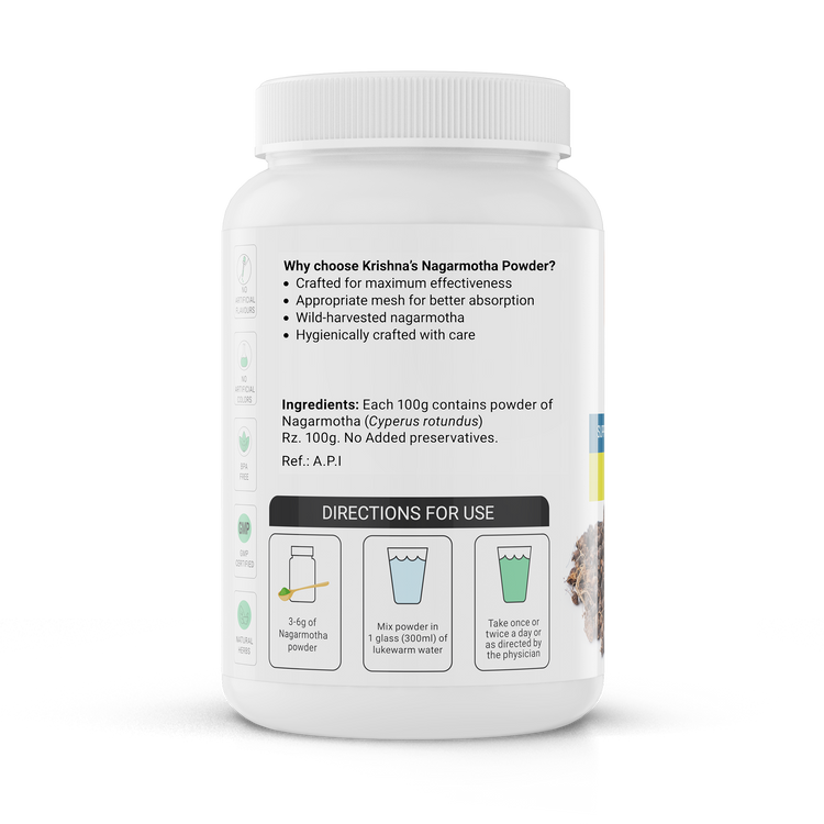 Krishna'S Herbal & Ayurveda Nagarmotha Powder 