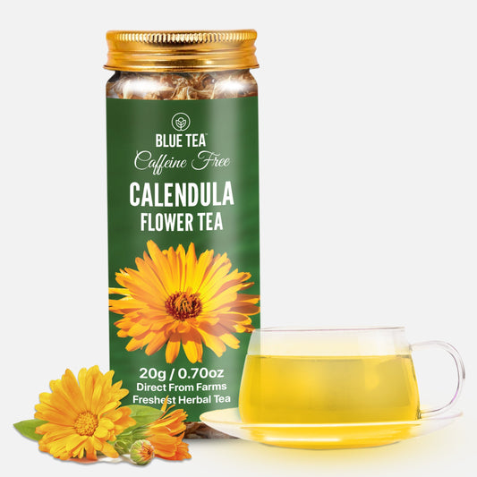 Blue Tea Calendula Flower Tea | 20g | Pet Jar