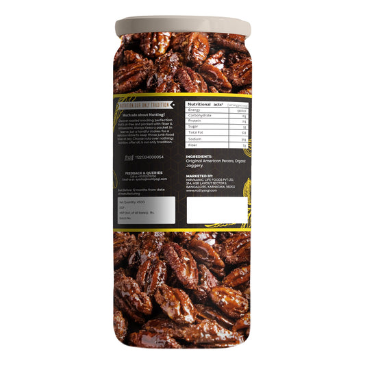 Nutty Yogi Candid Pecans 450g All Natural No Preservatives No Additives Gluten Free Vegan Non GMO Nuts Dry Fruits