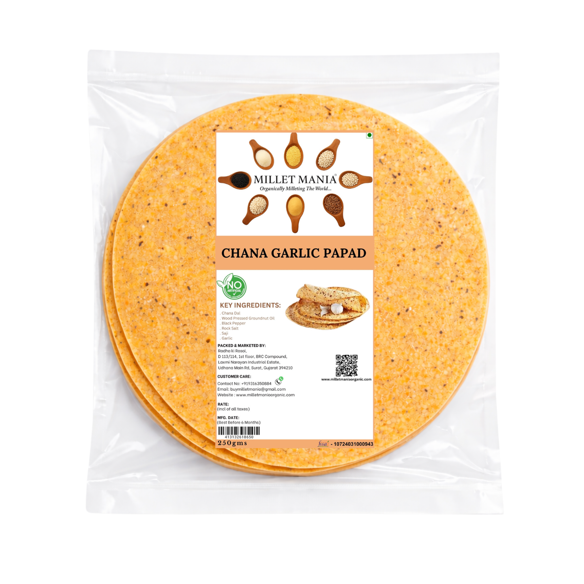 Millet Mania Chana Papad