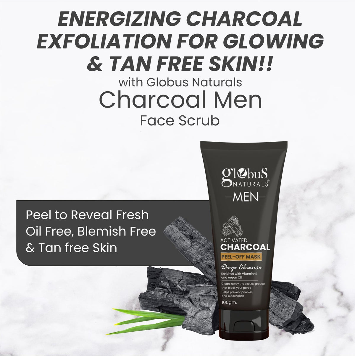 Globus Naturals Anti Pollution & Anti Acne Charcoal Peel Off Mask