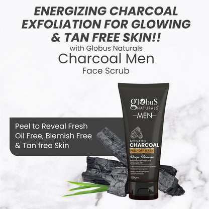 Globus Naturals Anti Pollution & Anti Acne Charcoal Peel Off Mask