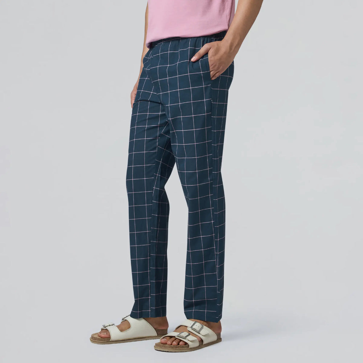 XYXX Checkmate Combed Cotton Pyjamas Pink Pop - view 2