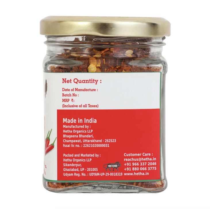 Hetha Himalayan Red Chilli Flakes - PUSHMYCART