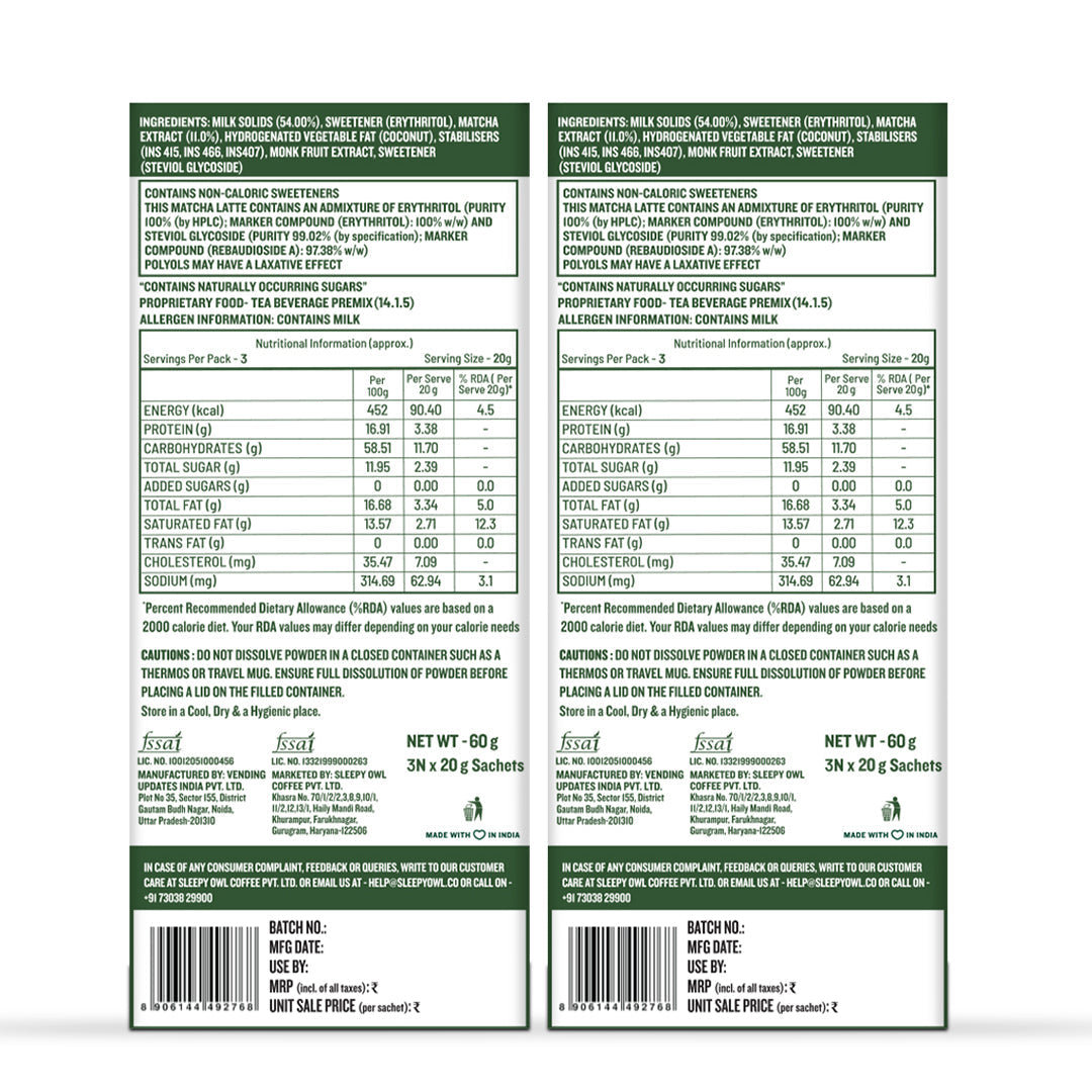 classic iced matcha premix pack of 2