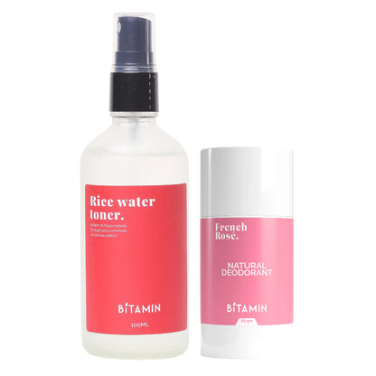 Bitamin Rice toner Bundle + French Rose