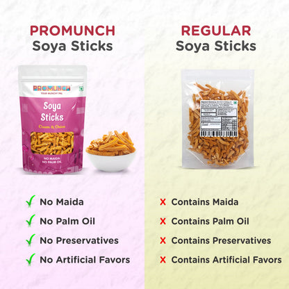 PROMUNCH Soya Sticks Cream & Onion