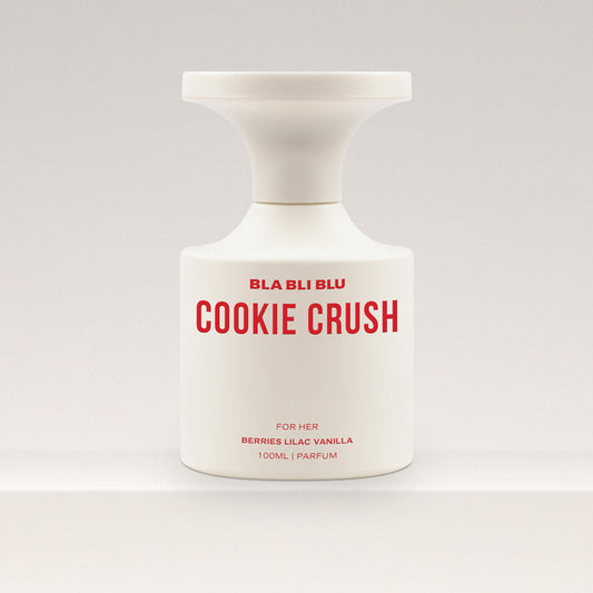 Bla Bli Blu Cookie Crush cookies stacked on a plate, with a playful, cozy, and inviting feel.