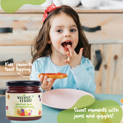 Sweetmate No Added Sugar 100% Pure Pulp Mix Fruit Jam