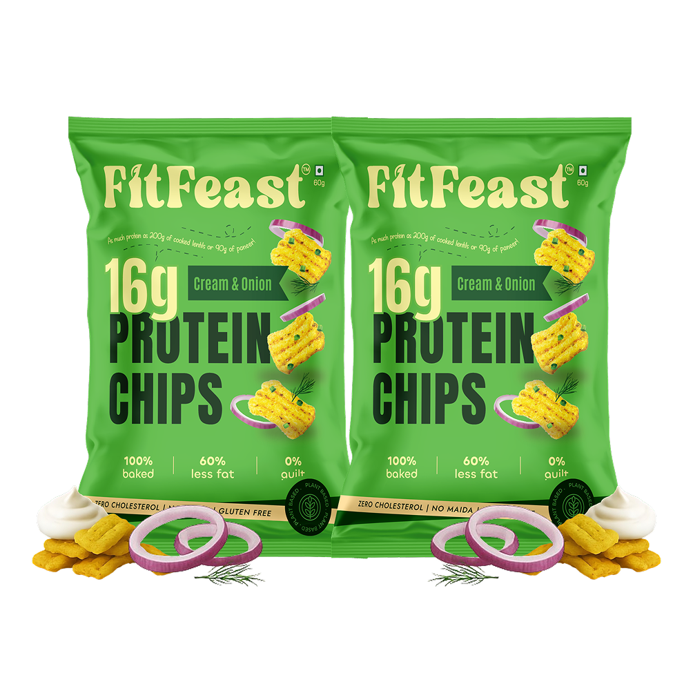 Fitfeast Protein Chips Cream & Onion x 2