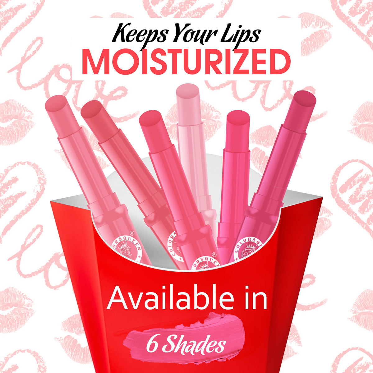 Colors Queen Queen Lips Natural Lip Balm in 6 Tinted Variants