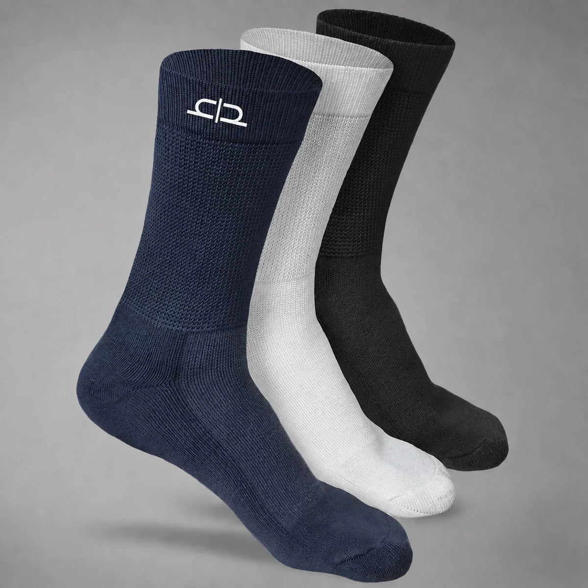 Heelium Bamboo Men Crew Socks (Soft Elastane) - 3 Pairs
