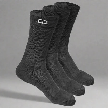 Heelium Bamboo Men Crew Socks (Soft Elastane) - 3 Pairs