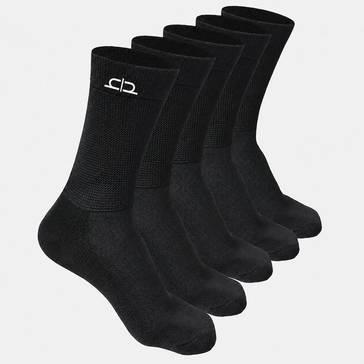 Heelium Bamboo Men Crew Socks (Soft Elastane) - 5 Pairs