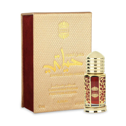 Ajmal Perfumes India DAHNUL OUDH HAYATI Non-Alcoholic Attar 6ML for Men & Women