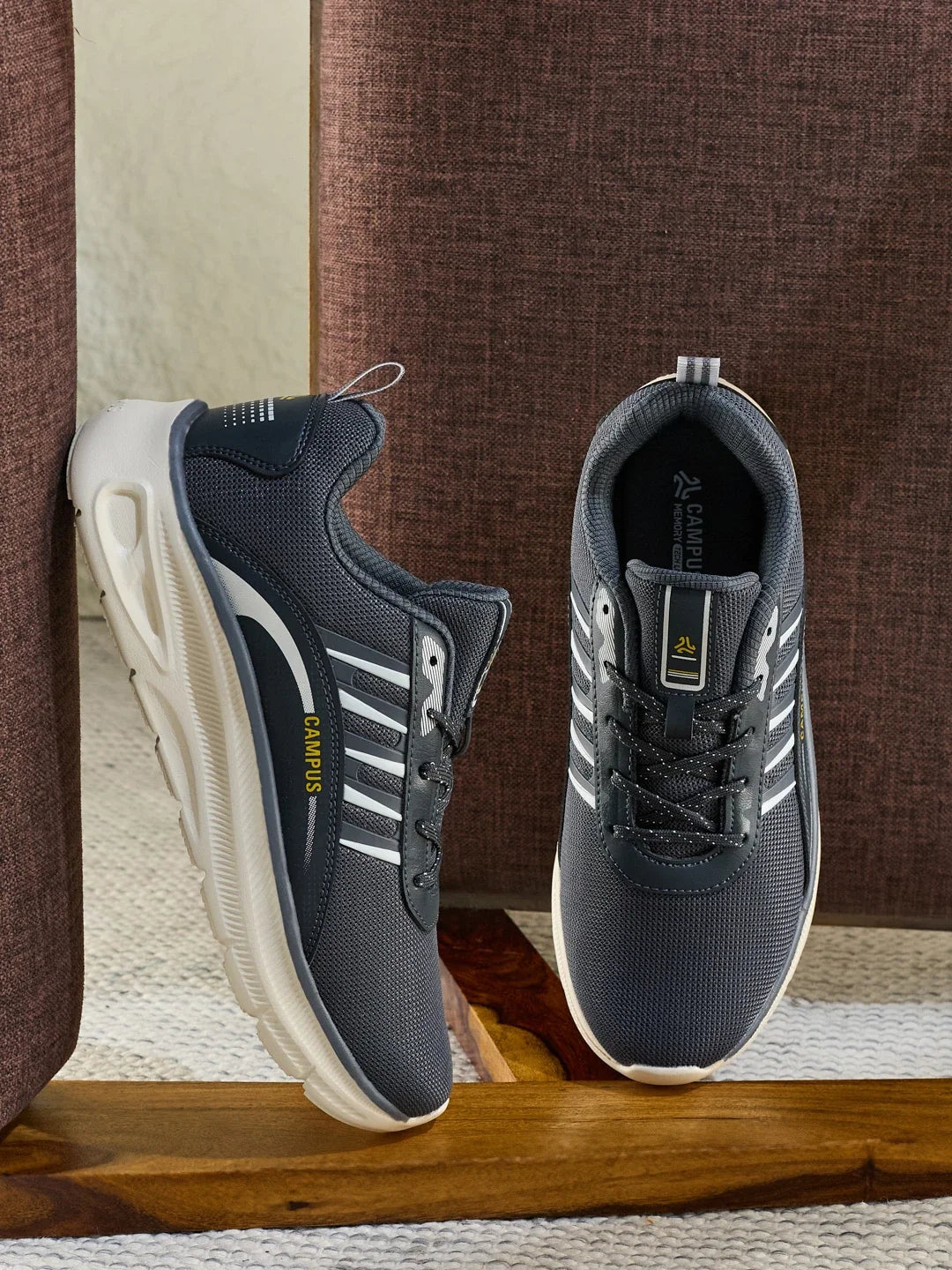 Campus DASHO Grey Mens Running Shoes