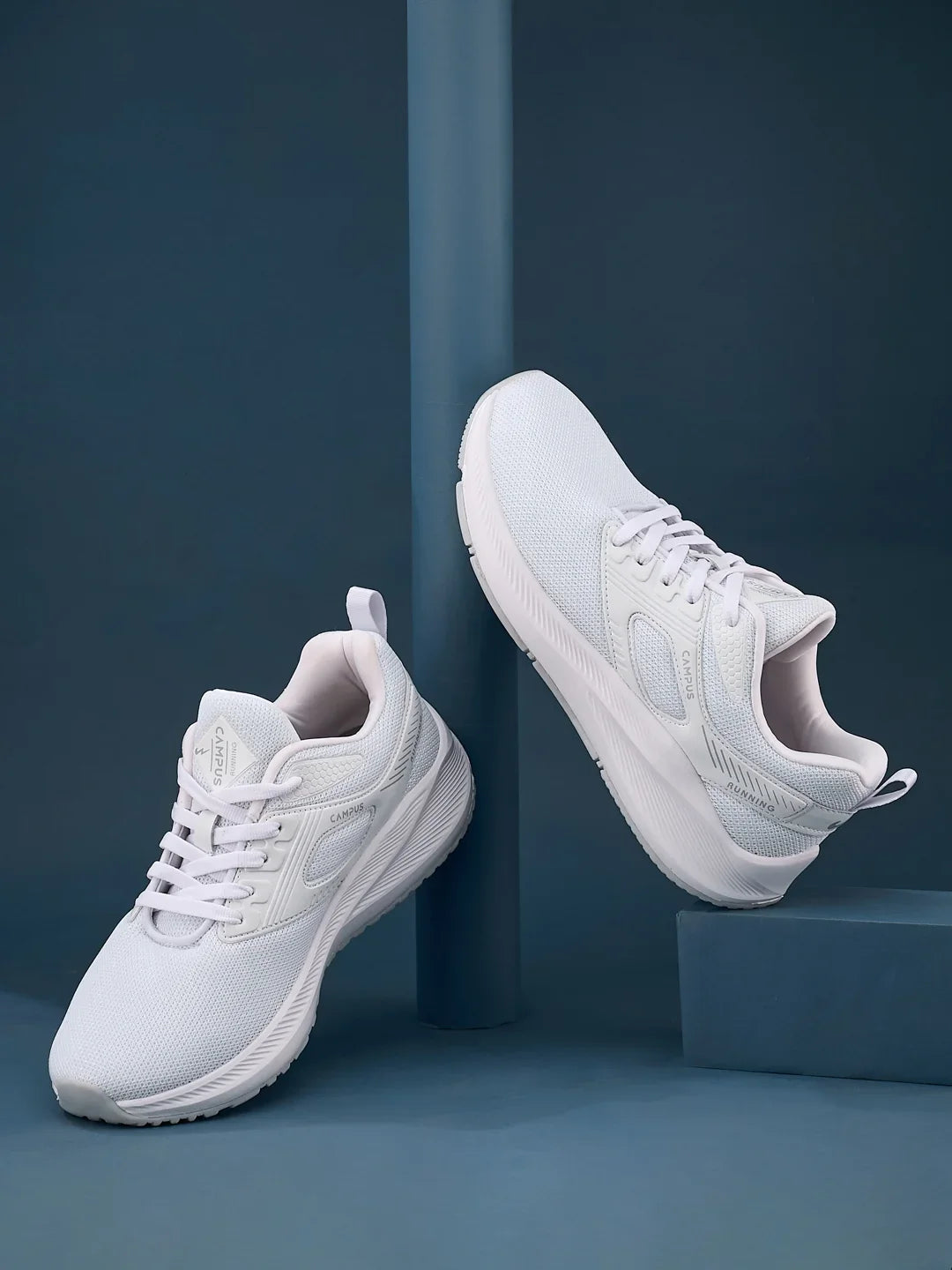 Campus DAVIS White Mens Running Shoes