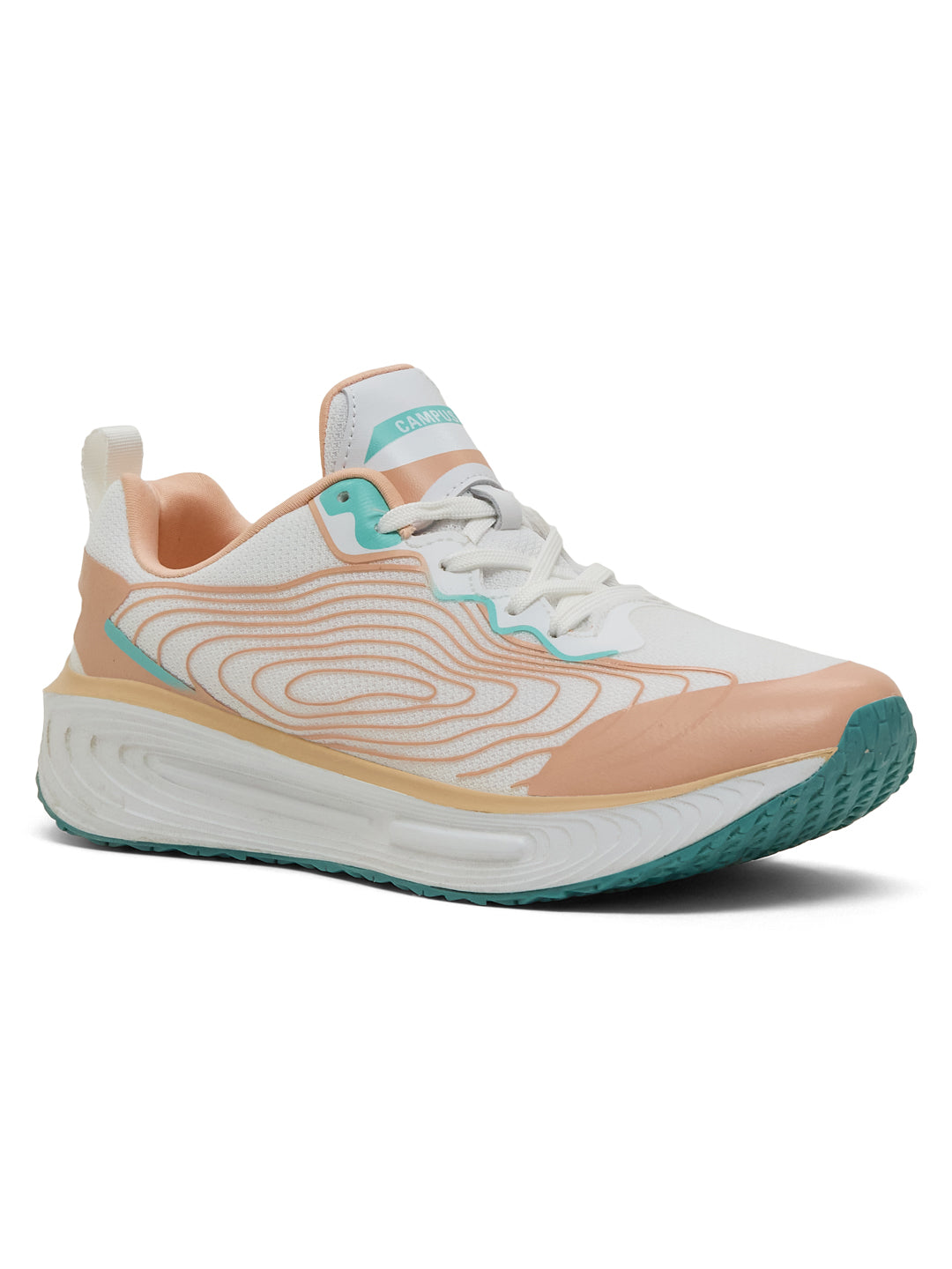Campus DELVO White Womens Running Shoes