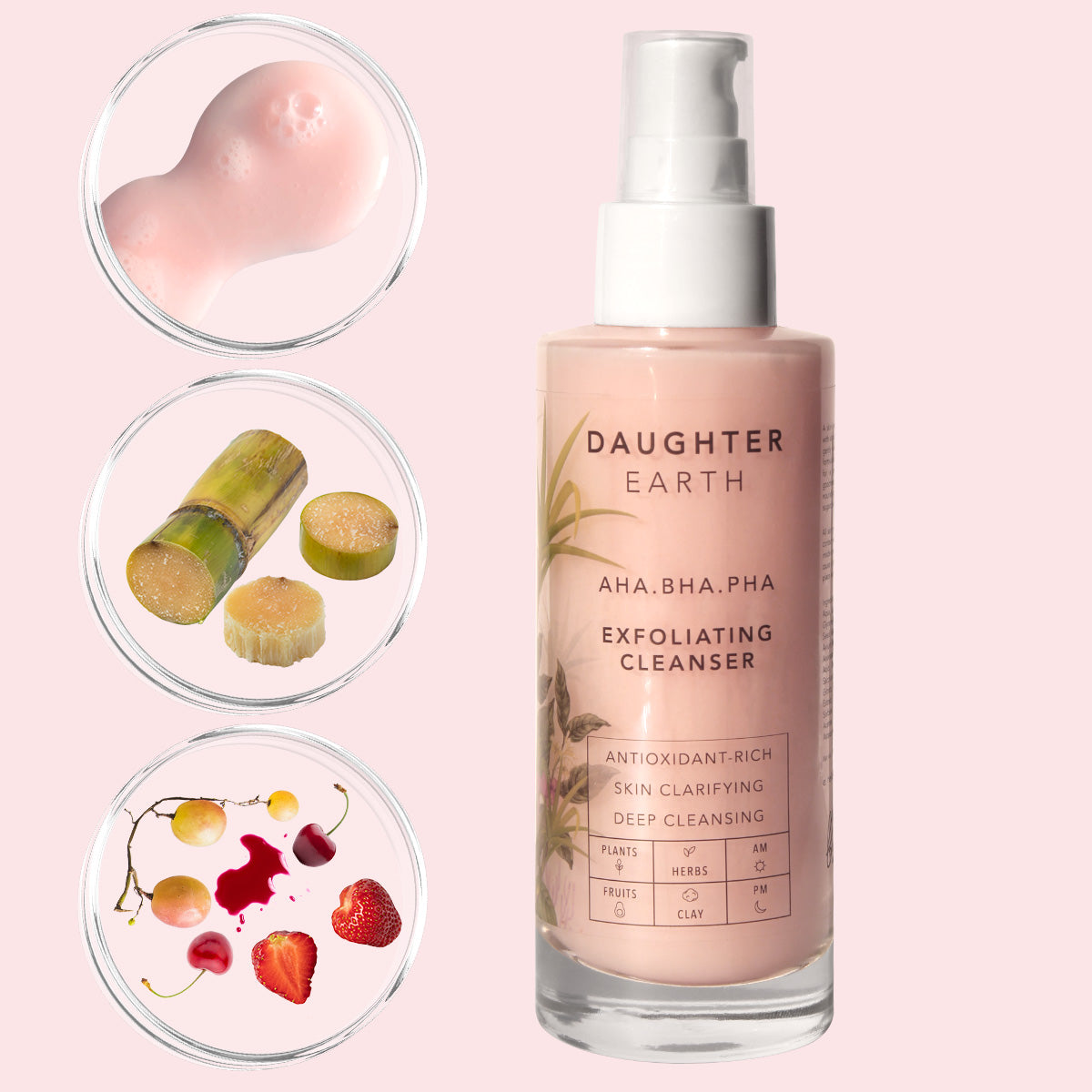 Daughter earth  aha-bha-pha-exfoliating-cleanser