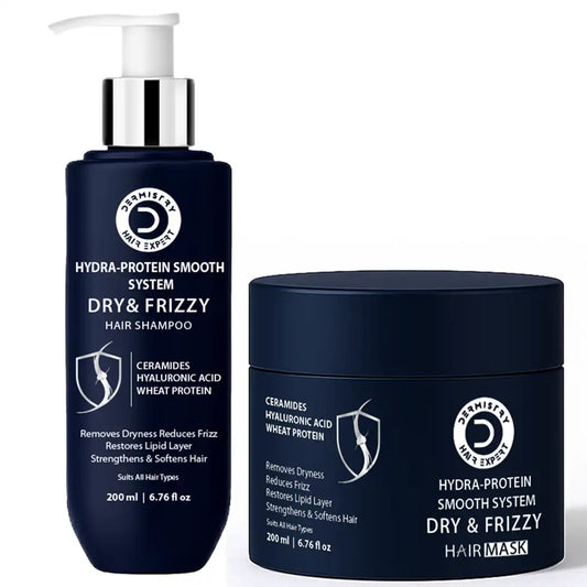 Dermistry Hair Expert Dry and Frizzy Shampoo and Hair Mask Duo
