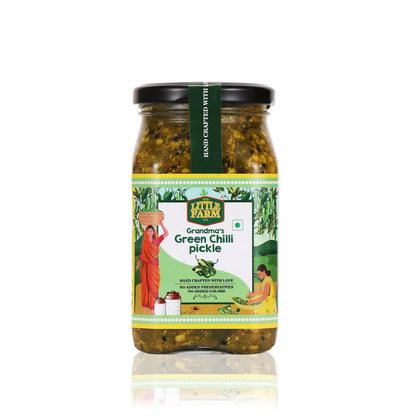 The Little Farm Company Green Chilli Pickle