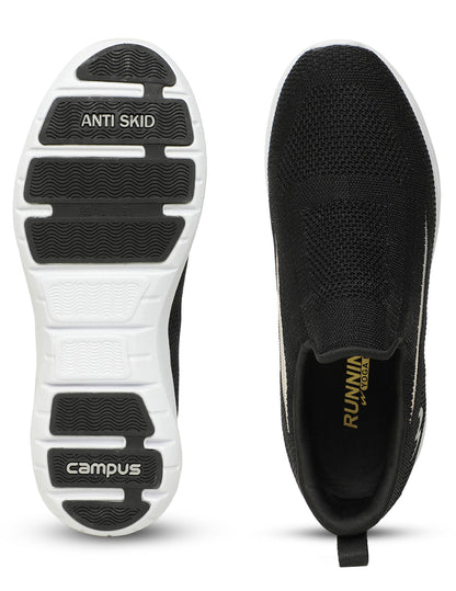 Campus DRAFT Black Mens Walking Shoes