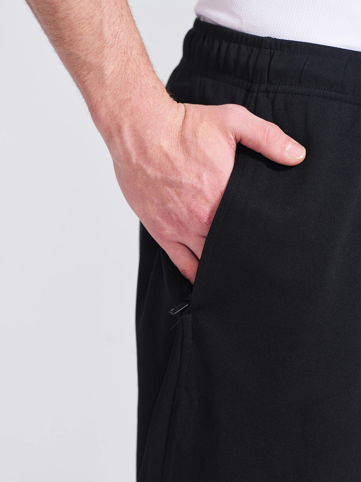 Campus Mens Black Regular Fit Track Pants
