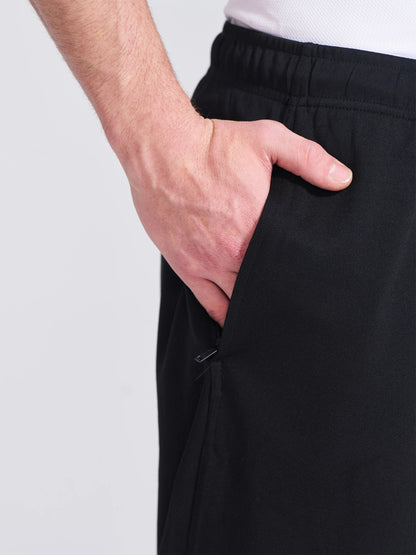 Campus Mens Black Regular Fit Track Pants