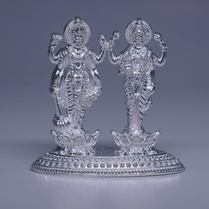 Pure Silver Lakshmi Narayana Idol 45g - PUSHMYCART