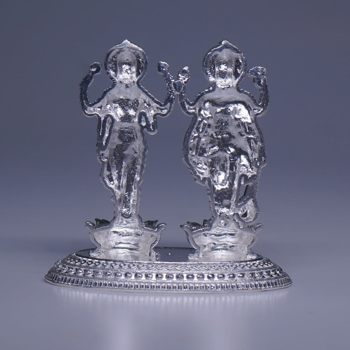 Pure Silver Lakshmi Narayana Idol 45g - PUSHMYCART