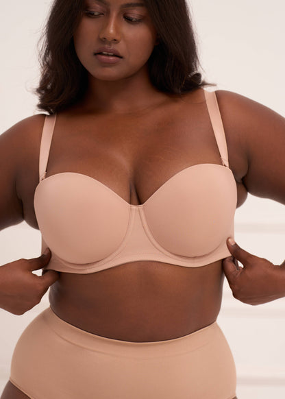 UNDERNEAT All Day Hold Strapless Bra - Black - view 3