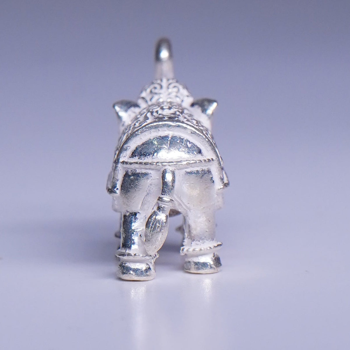 Pure Silver Elephants Pair 20 grams - PUSHMYCART