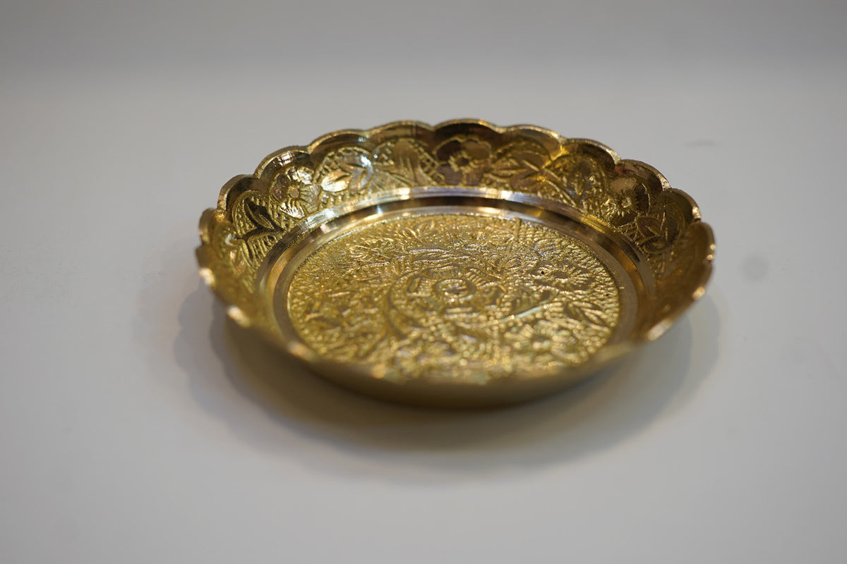 Embossed Brass Plate 33g (Pack of 2)