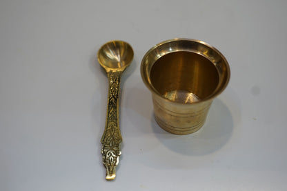 Brass Panchapatra Set 53g (Pack of 2)